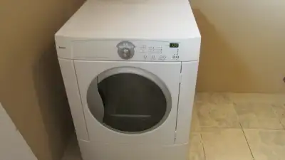 Front load Kenmore dryer creates with lots of heat, View more