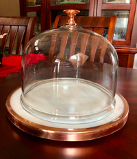 Cake Dome (Glass and Stoneware)
