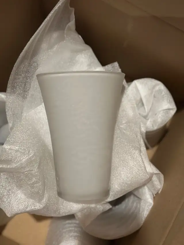 Large Matte Black Chandelier with 9 frosted white glass shades in Indoor Lighting & Fans in St. Catharines - Image 4