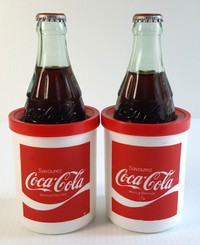 2 Coca-Cola Can/Bottle Styrofoam Drink Holders