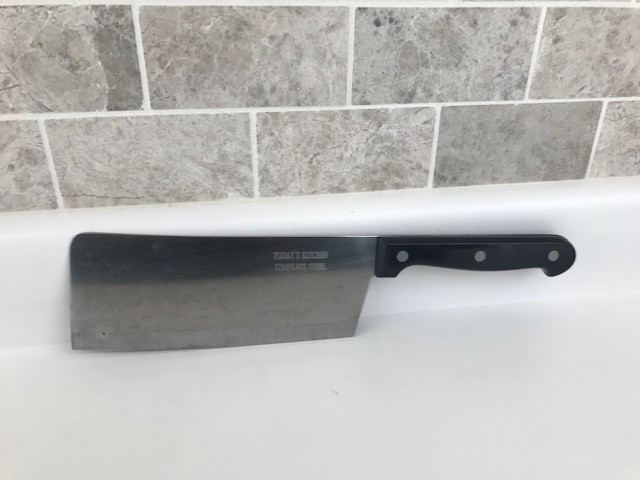11" Meat Cleaver - Stainless Steel in Kitchen & Dining Wares in Markham / York Region - Image 2