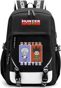 Anime HUNTER×HUNTER  Gon and Killua Backpack USB with Charging p