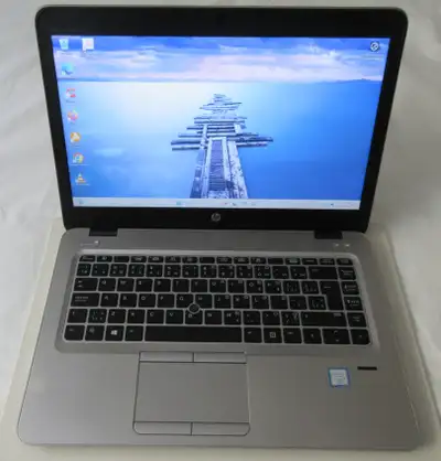 Portable HP Elitebook 840 G3 Core-i5-6200U 8Go RAM, SSD M.2 256Go, 2x USB 3.0, 1x USB-C, RJ-45, audi...