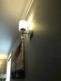 Wall mount light fixtures-  chrome 