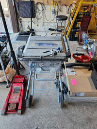 Miter saw, miter saw stand and table saw 