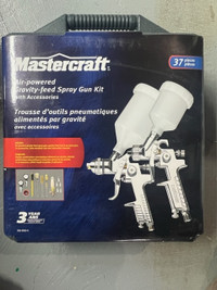 Mastercraft HVLP Pneumatic Air Paint Sprayer Gun Set