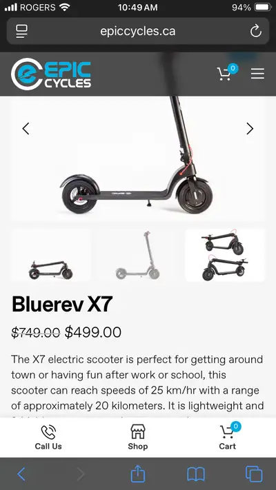 Like new epic electric scooter