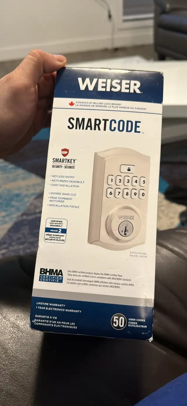 Weiser Smartcode Deadbolt in Security Systems in London - Image 3