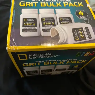 Unopened National Geo Rock Tumbler Grit Refill Pack, View more