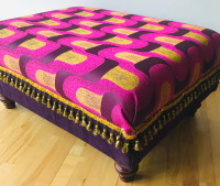 Un Pouf banc relooking meubles ottoman 