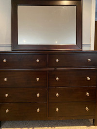 8 Drawer Dresser with Mirror and Nightstand