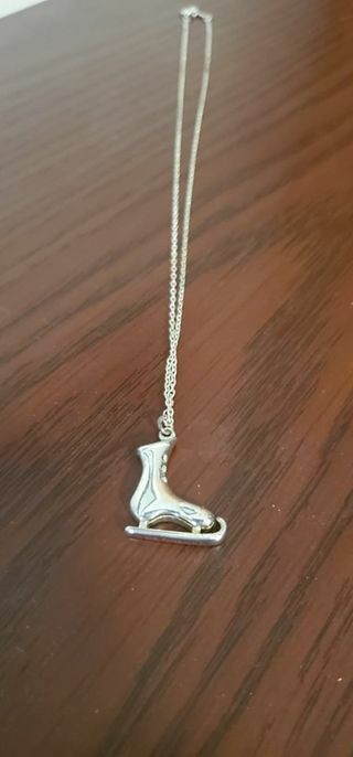 Rare Vintage 925 Tiffany & Co. Figure Skate & Chain (Spain) in Jewellery & Watches in Saint John