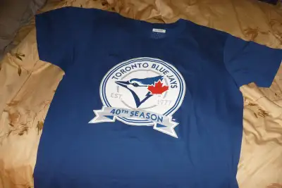 toronto blue jays 40th anniversary navy blue t-shirt, View more