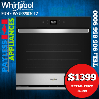 Whirlpool WOES5030LZ 30" Single Wall Oven With Air Fry & 5.0 Cu., View more