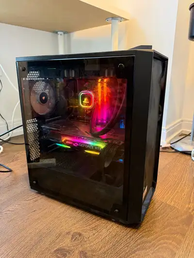 This pre-owned gaming PC is equipped with a powerful AMD Ryzen 7 processor and an NVIDIA GeForce RTX...