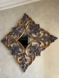 Gold & Bronze Decorative Mirror - Excellent Condition