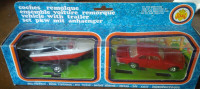 1 Die-Cast Vehicle with Trailer and Boats, Joal and Hot Wheels
