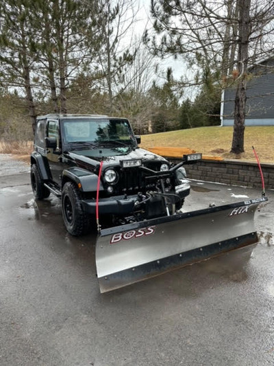 2015 Jeep Wrangler with Plow