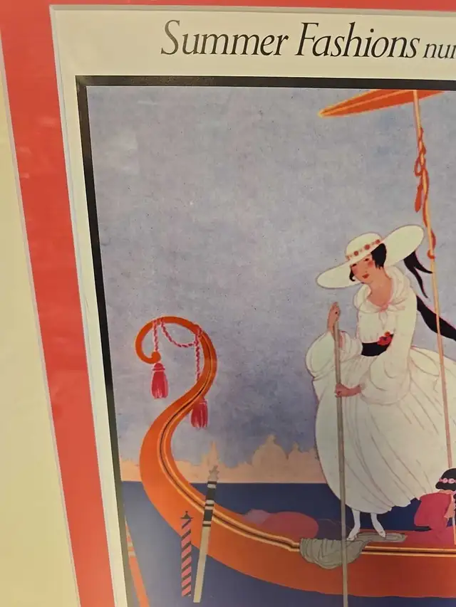 Vintage Vogue Art Print June 1 1916 Summer Fashion Cover Wall Ar in Arts & Collectibles in St. Catharines - Image 5