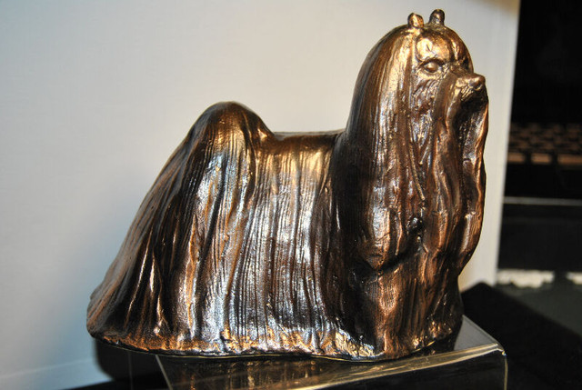 YORKSHIRE TERRIER BRONZE FIGURINE in Arts & Collectibles in Vancouver - Image 2