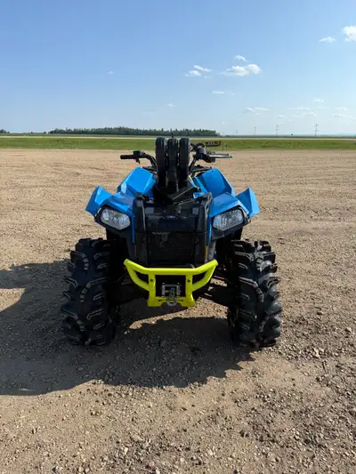 2018 polaris scrambler 850 -1235 kilometres -28" super atv terminator tires -RJWC slip on exhaust (I...