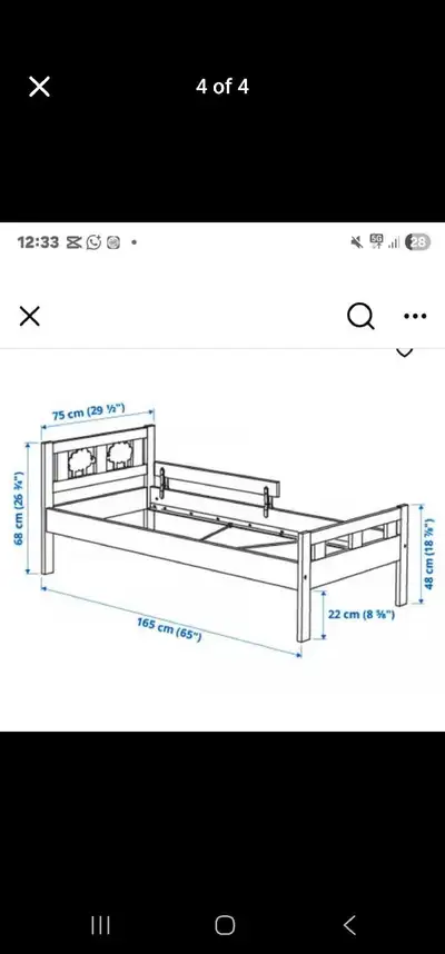 Kids wooden bed and mattress , View more