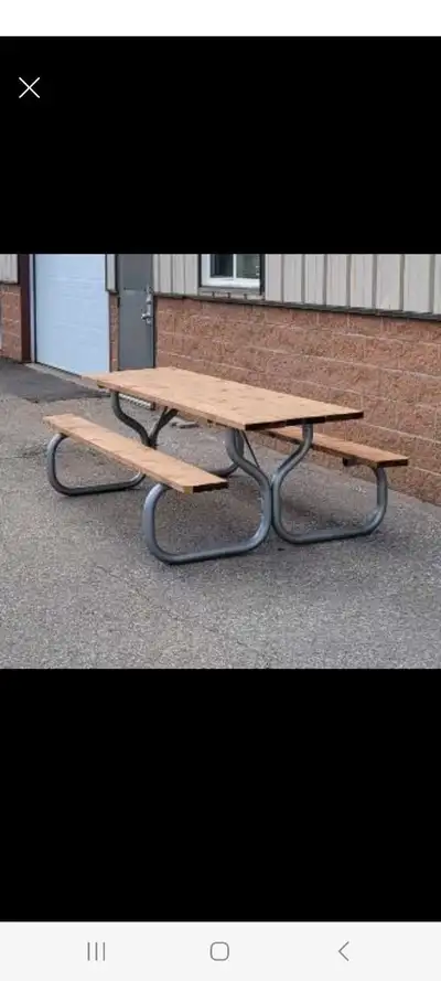 Looking for a picnic table that will last for years! Made with hand selected Pine, Preasure Treated...
