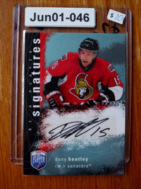 2007-08 Upper Deck Be a Player Signatures Dany Heatley S-HE Auto