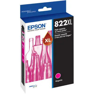 EPSON T822 XL High Capacity Magenta 2027 expiry date, View more