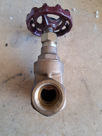Gate valve 3/4 solid brass