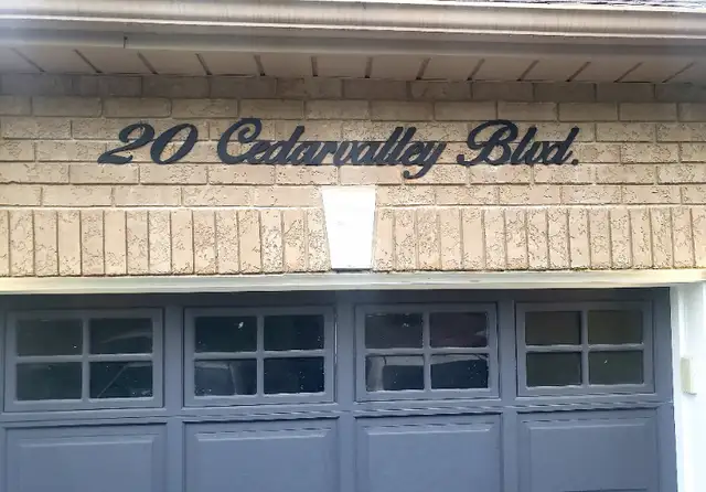 Acrylic custom-made house sign62864364395137124