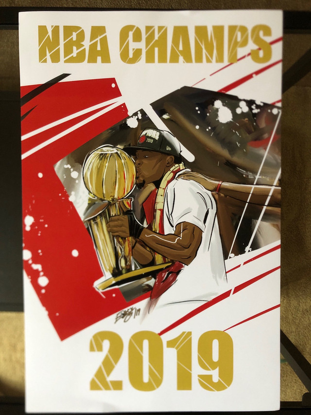 NBA  CHAMPS POSTER in Arts & Collectibles in Mississauga / Peel Region - Image 2