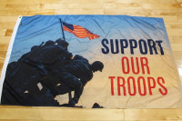 Support Our Troops America USA Flag 5 feet x 3 feet