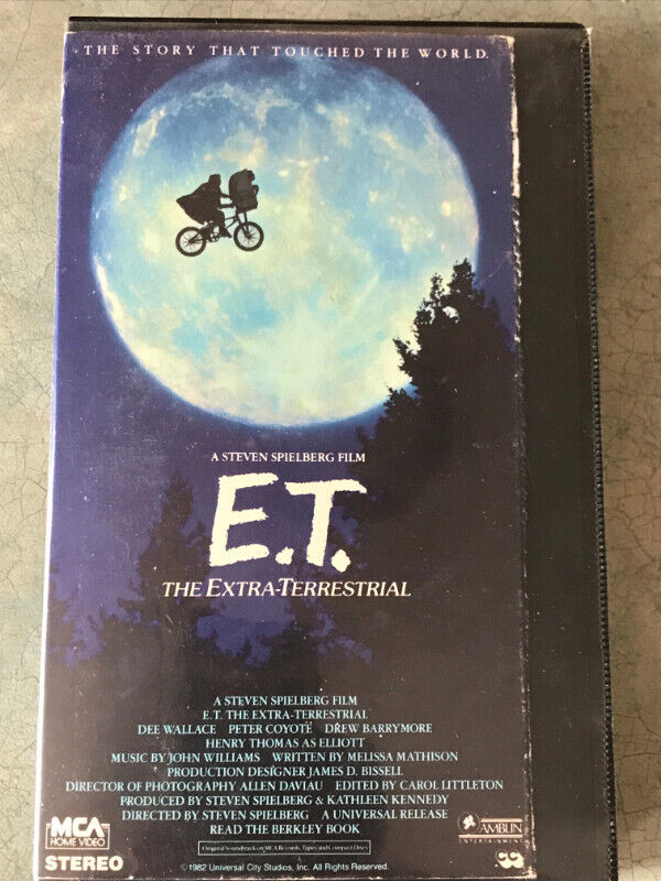 VHS - E.T. THE EXTRA-TERRESTRIAL in Video & TV Accessories in Leamington