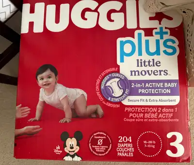 Huggies Plus Little Movers Size 3 Diapers, View more