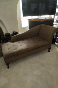 Suede Chaise lounger