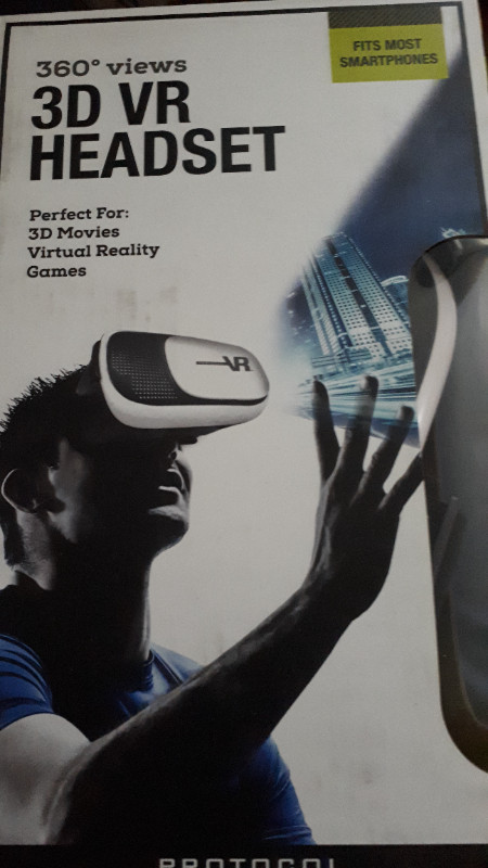 Protocol 3D VR headset dans Jouets et jeux  à Sault Ste. Marie