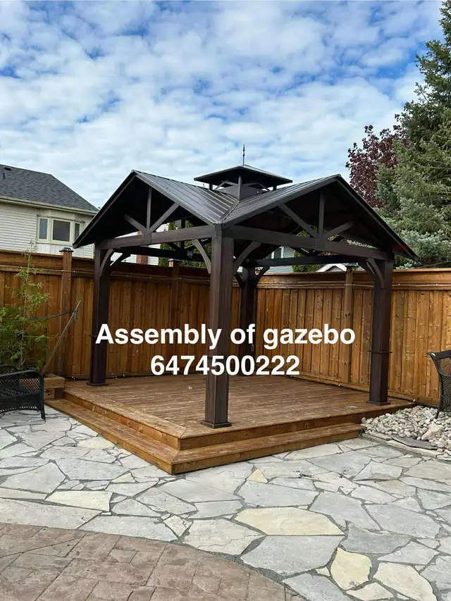 assembly of gazebo in Outdoor Tools & Storage in Markham / York Region - Image 2