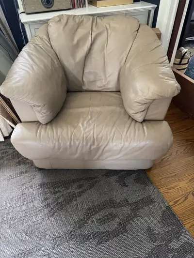 Free leather armchair, View more