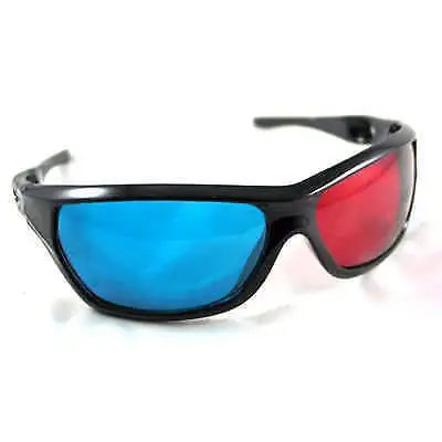 Lunette 3D Anaglyphe Rouge et Cyan à Monture de Plastique Rigide, View more