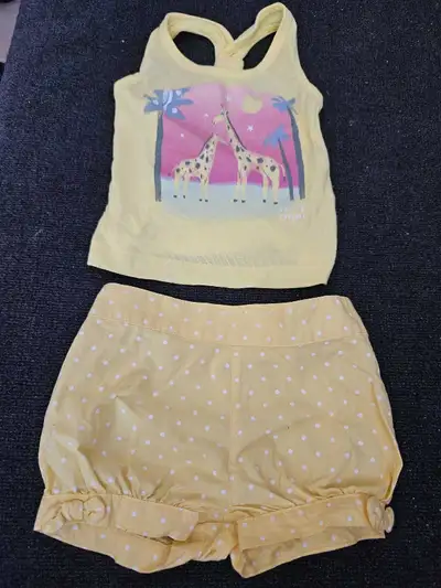 6 Mths Girls Tank Top, 6-9 Mths Shorts, View more