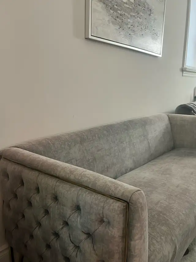 Brand New Grey Velvet Tufted Sofa in Couches & Futons in City of Toronto - Image 6