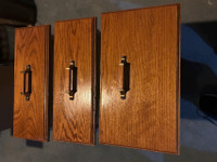 Bathroom vanity oak drawers