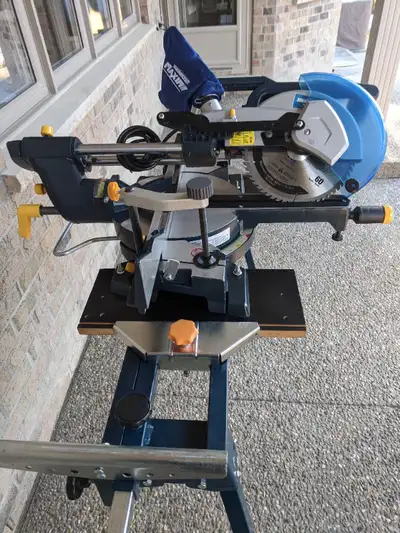 10in. SLIDING Doub. Bevel  HAWKEYE  Mitre Saw, NEW Fold. STAND.., View more