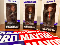 Rob Ford Bobbleheads. NIB. $100.  each.