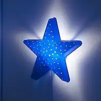 Étoile lumineuse bleue pour chambre d'enfant