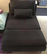 Ikea SÖDERHAMN Chaise, Sofa,Dark gray