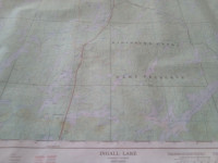 4 different topographical maps of Temagami area