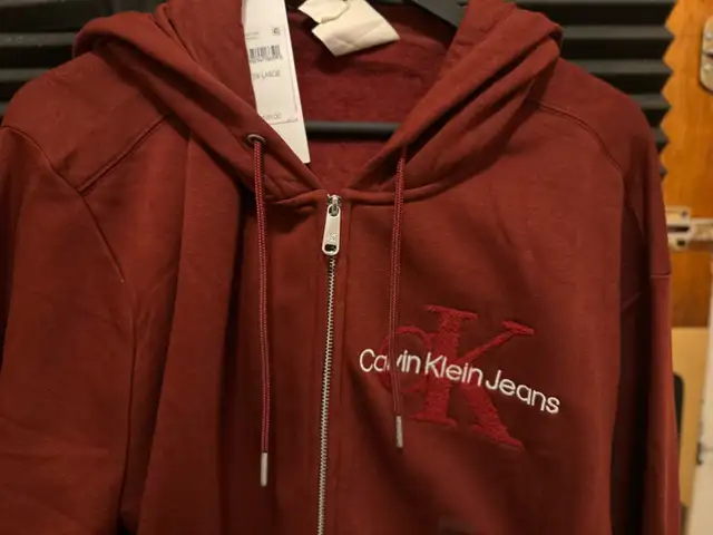 Calvin Klein Men's Archive Logo Fleece Zip Hoodie in Men's in City of Halifax - Image 3