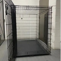 Giant double door metal dog crate measures54L x 36W x 45H Inches